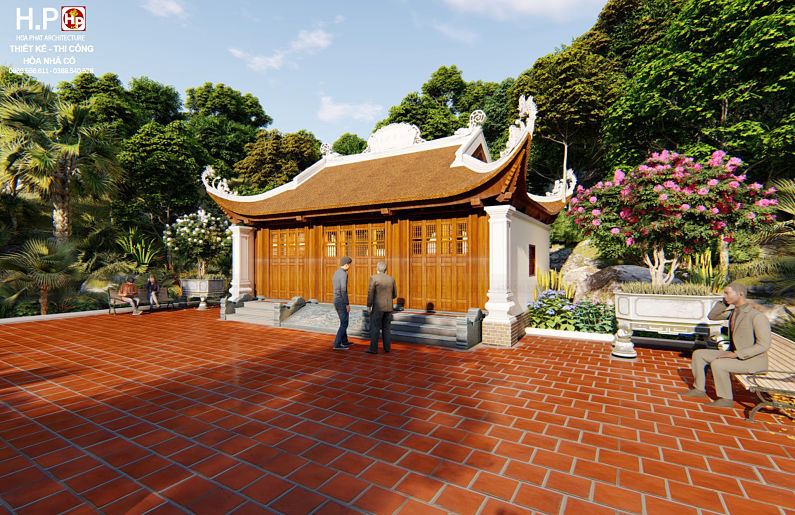 Nhà thờ 3 gian có hậu cung